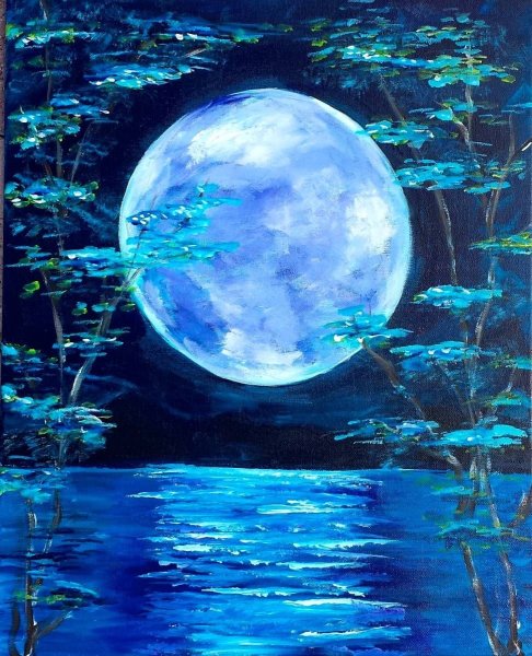 Луна в живописи