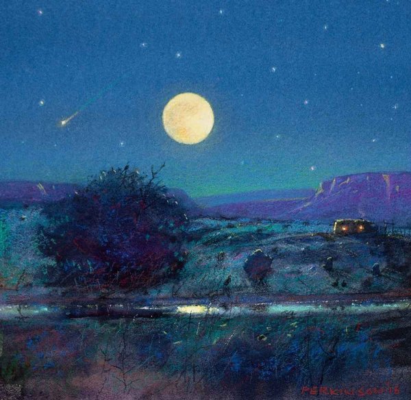 Ночное небо живопись