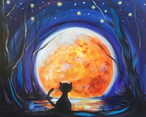 Правополушарное рисование космос