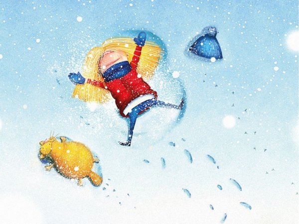 Зимние радости иллюстрации