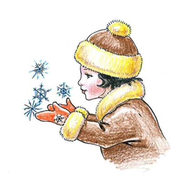 Ребенок в варежках