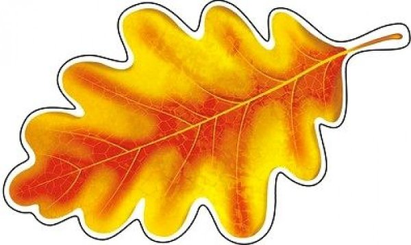 Дубовый лист для печати