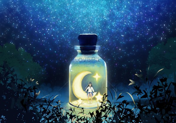 Лунная вода в бутылочке