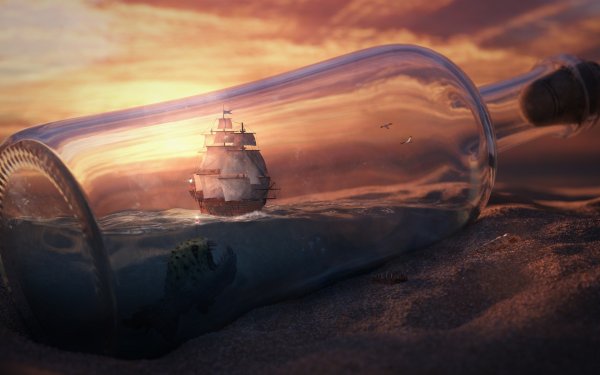 Корабль в бутылке