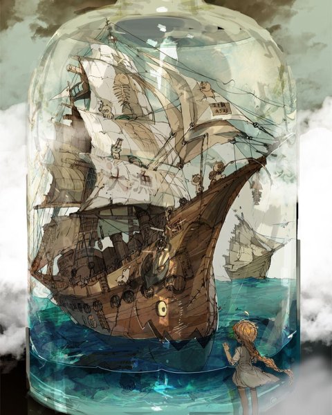 Корабль в бутылке