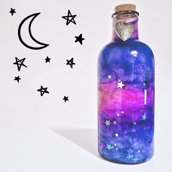 Космос в баночке мастер класс