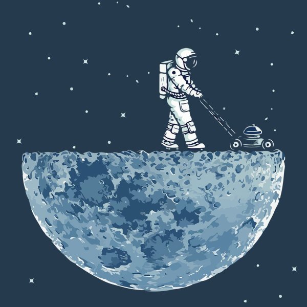 Космонавт на Луне