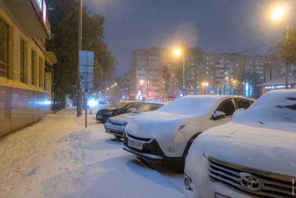 Первый снег в Ростове на Дону