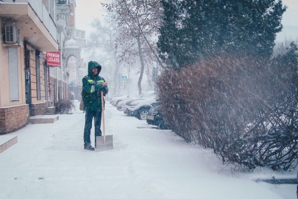 Заснеженная улица Ростов