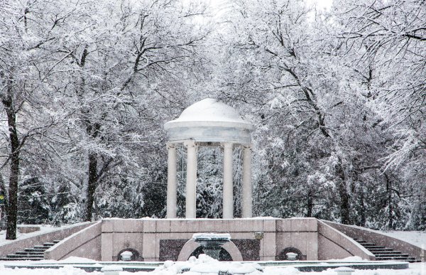 Парк Горького Ростов-на-Дону зима
