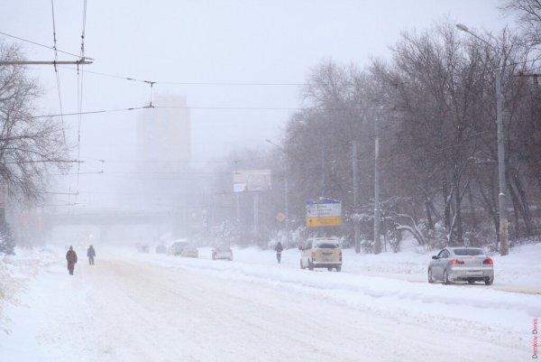 Снег в Ростове на Дону