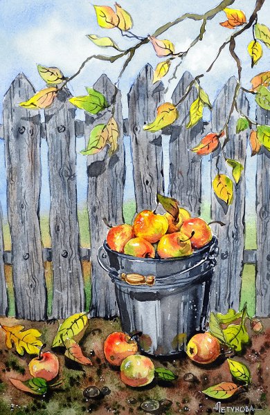 Анна Петунова акварели