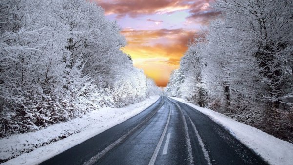 Трасса зима