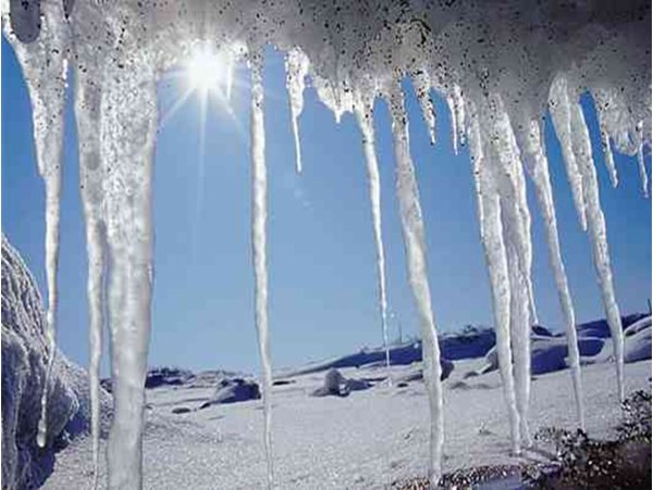 Снег и сосульки