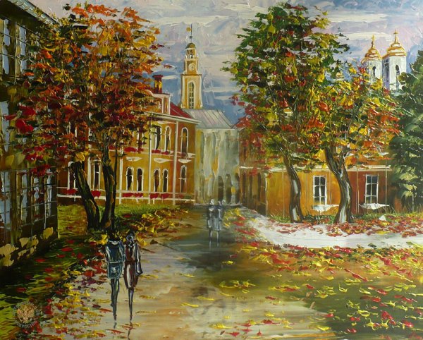 Картины Марии Гордеевой городские пейзажи