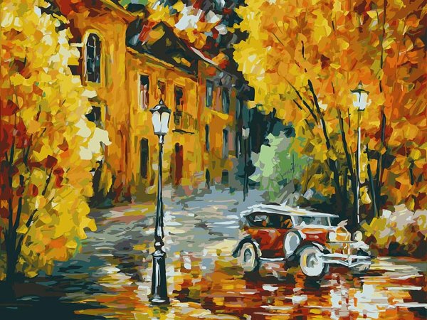 Художник Леонид Афремов городской пейзаж