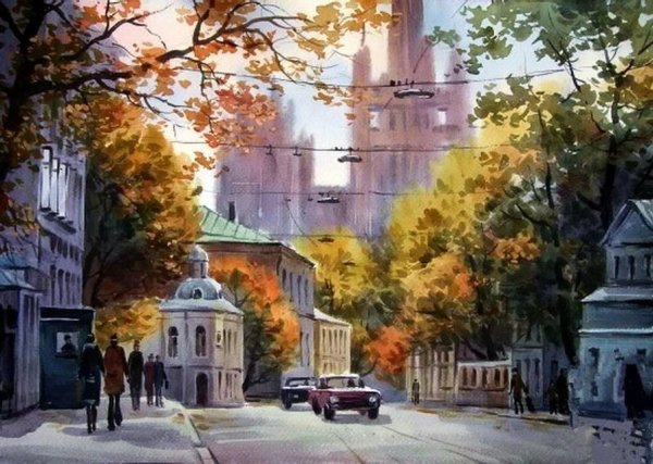 Илья Горгоц городские пейзажи