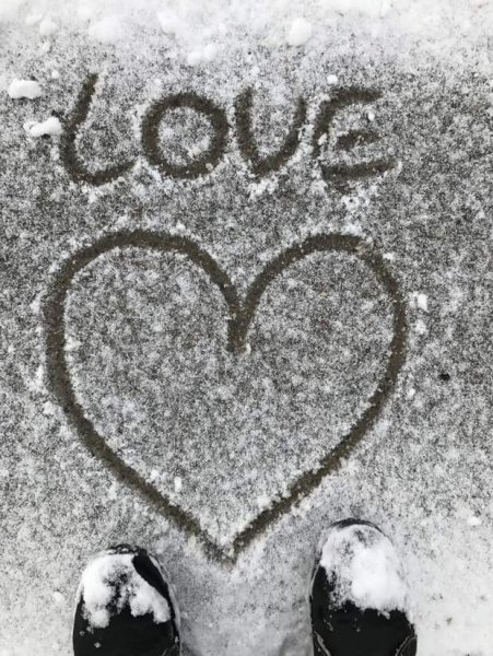 Признание в любви на снегу