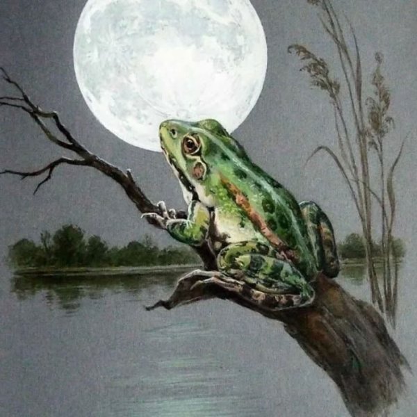 Пейзаж с жабами