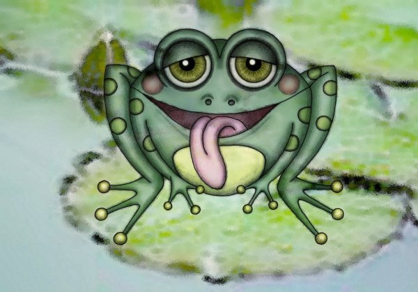 Инга Измайлова иллюстрации лягушки