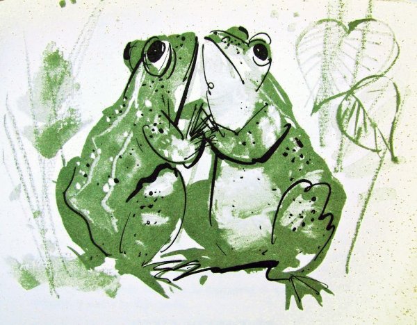 Лягушки обнимаются