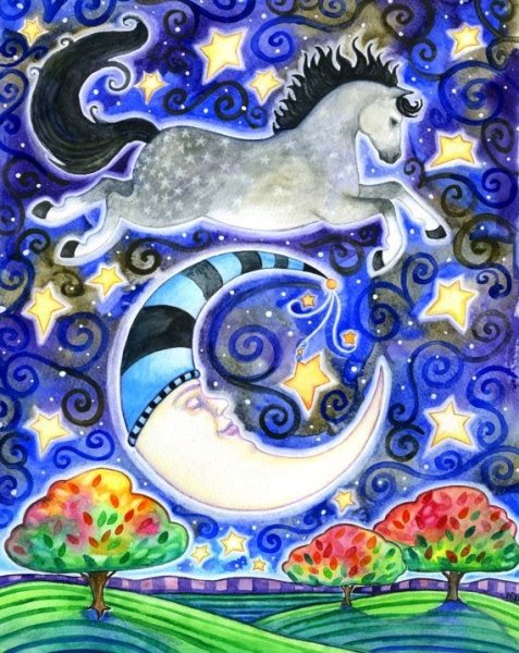 Полумесяц батик