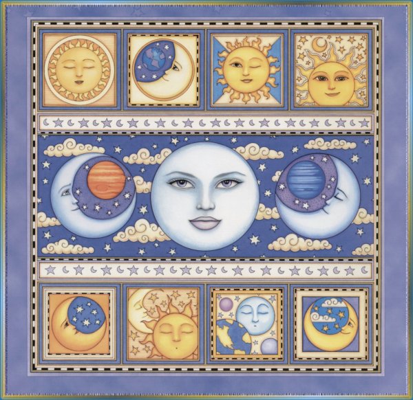 Дэн Моррис картины солнце и Луна