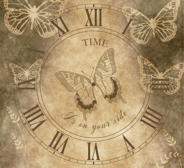 Изображения для декупажа часы