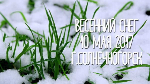 Открытка весной снег выпал
