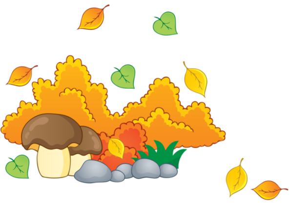 Осенний куст рисунок для детей