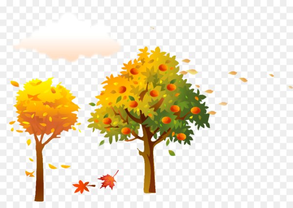 Осеннее дерево вектор