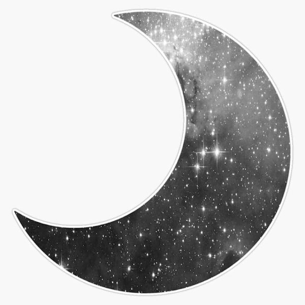 Луна наклейка