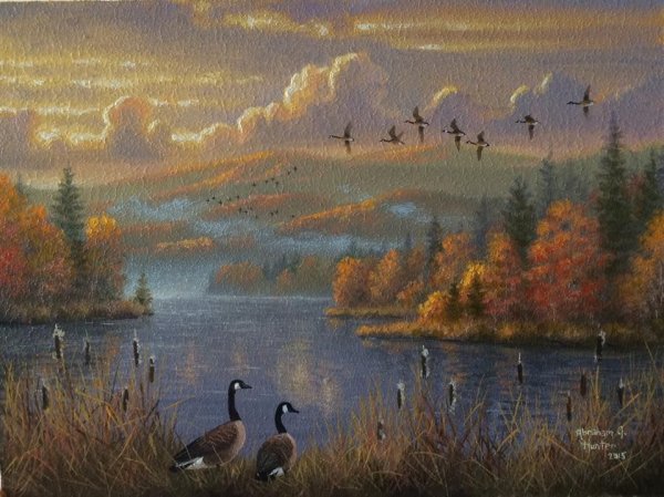 Abraham Hunter художник картины