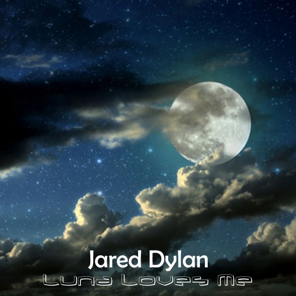 Луна в облаках над полем