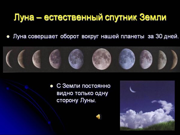 Луна для презентации