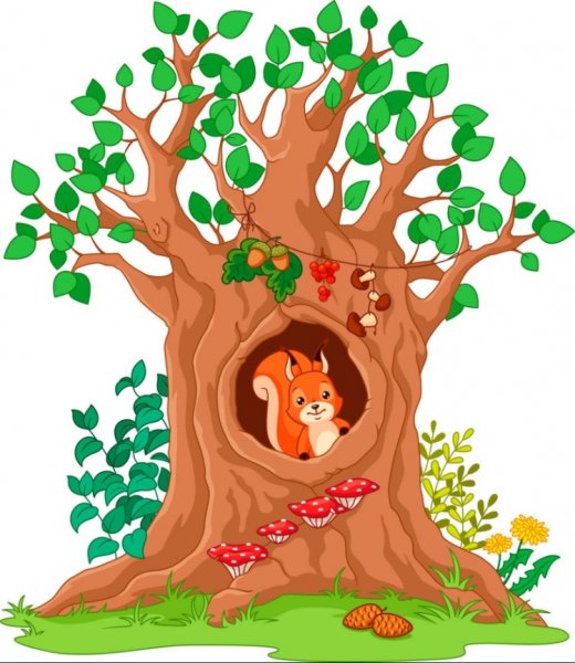 Дерево с дуплом