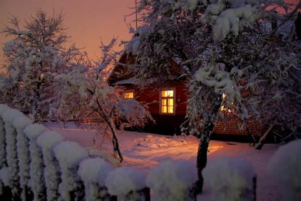 Зима в деревне