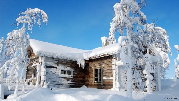 Деревня зимой