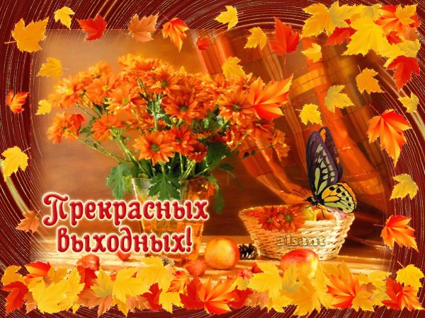 Хороших осннн х выходных
