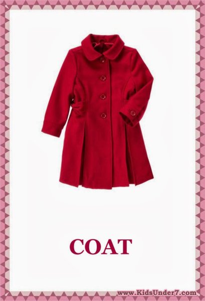 Одежда карточки для детей