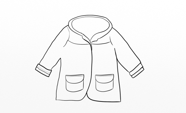 Верхняя одежда раскраска