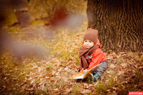 Детская осенняя фотосессия в лесу