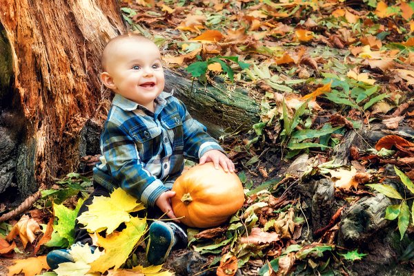 Осенняя фотосессия для мальчика