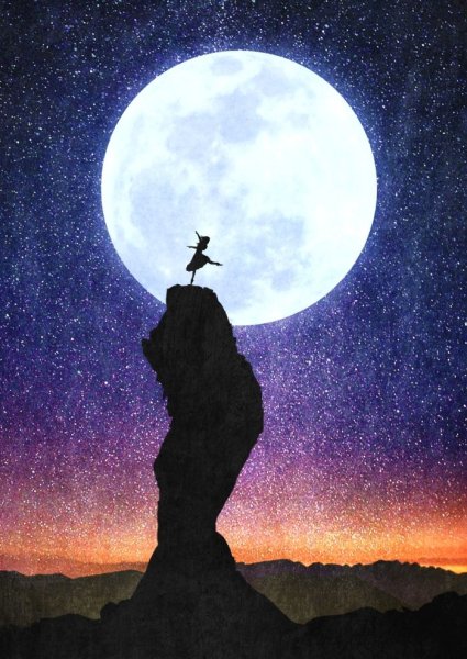 Звездное небо силуэт