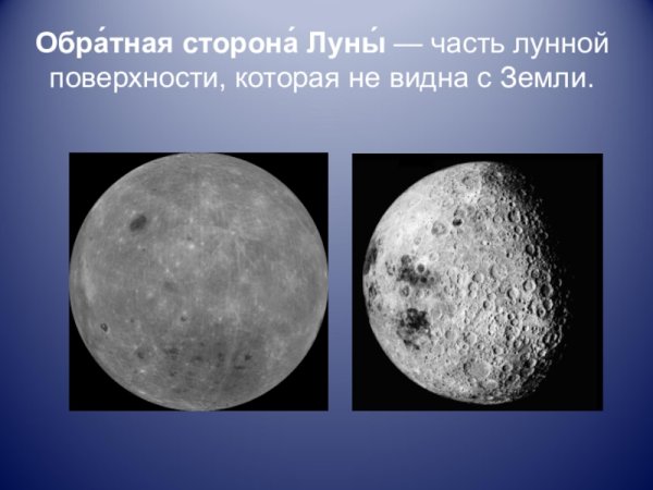 Обратная сторона Луны