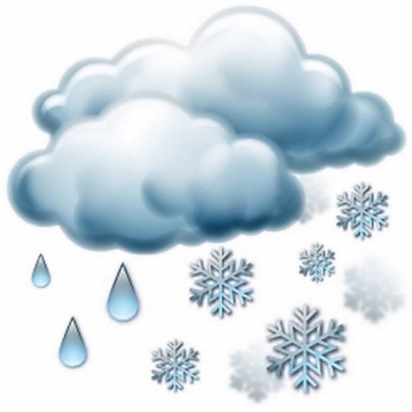 Тучка с дождиком и снегом