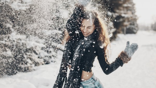 Девушка зимой