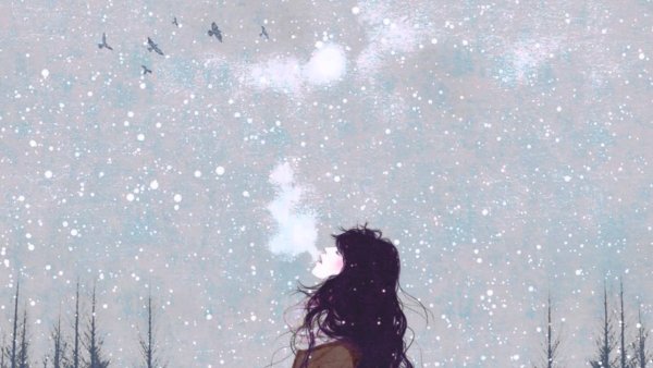 Снегопад грусть