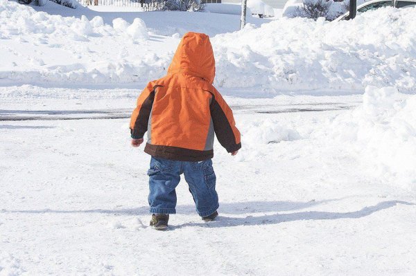 Дети на морозе