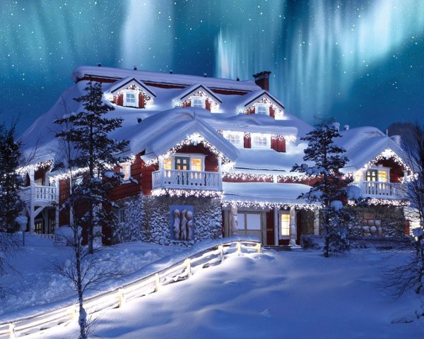 Рождество снег Финляндия